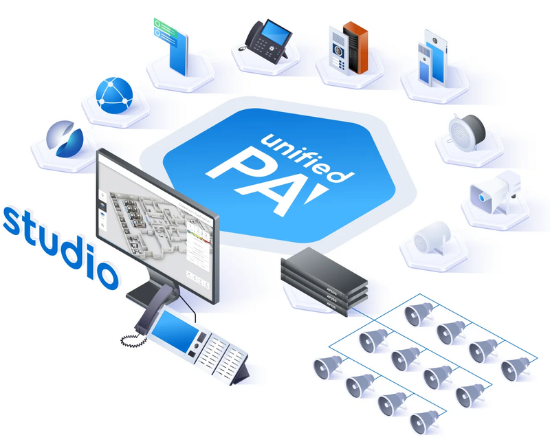 IP public address system overview drawing IP public address system overview drawing